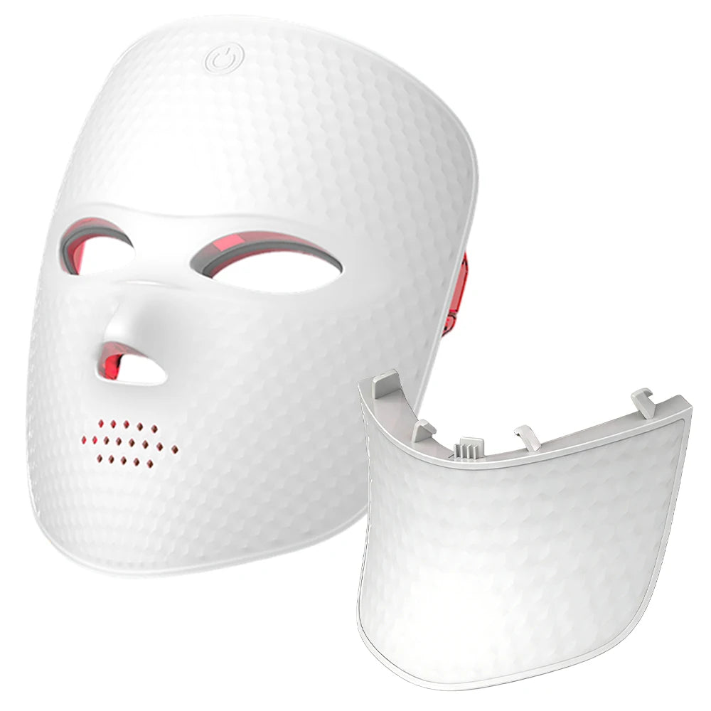 Wireless 7 Color Photon Face Neck Mask Red Light Anti Wrinkle Skin Rejuvenation Lifting Whitening Facial Beauty Device for Home Skin Care