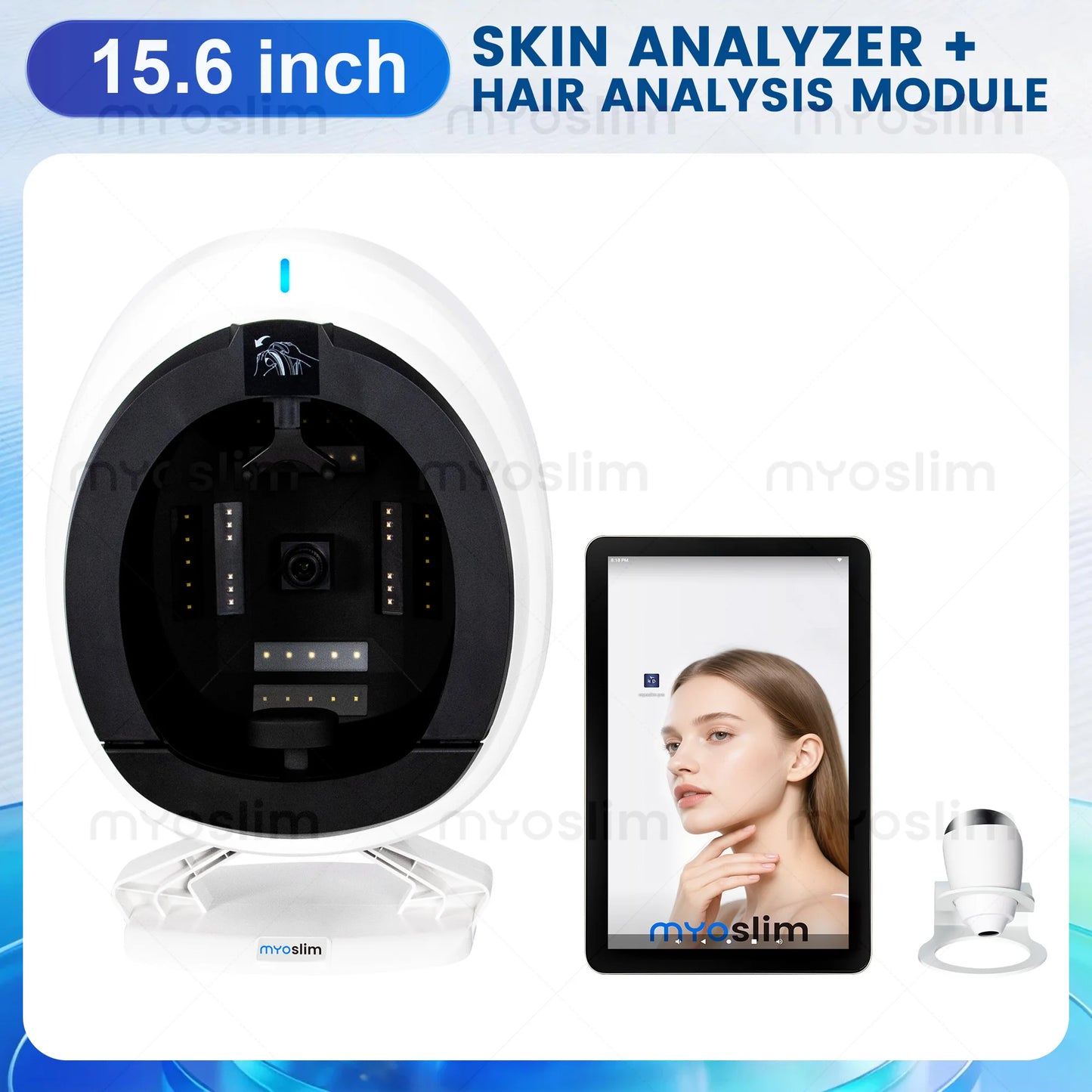 AISIA Q1 3D AI Facial Skin Analyzer Detection Skin Problem Diagnosis 8 Spectrum Professional Analysis Beauty Salon Equipment