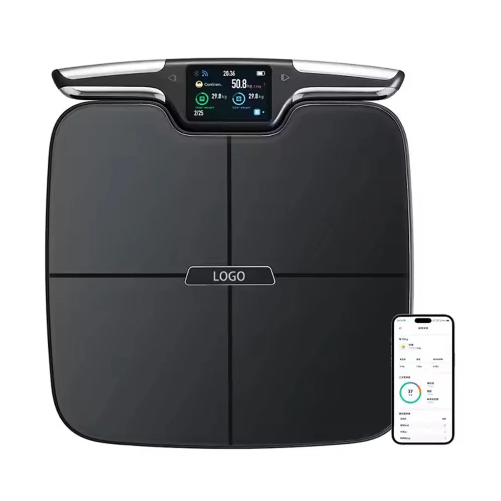 Smart Scale 8-Electrode Total Body Composition Analyzer with Hand & Foot Electrodes for Segmental Muscle Fat Analysis