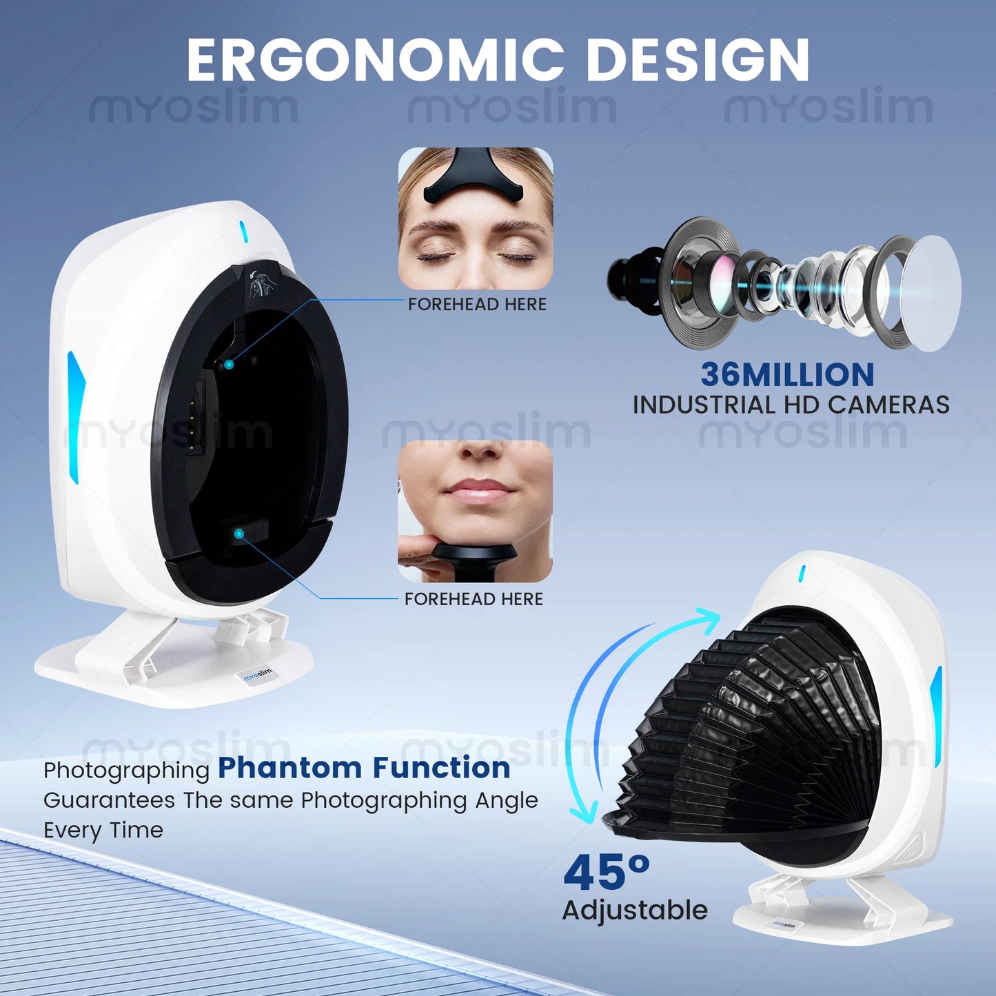 AISIA Q1 3D AI Facial Skin Analyzer Detection Skin Problem Diagnosis 8 Spectrum Professional Analysis Beauty Salon Equipment
